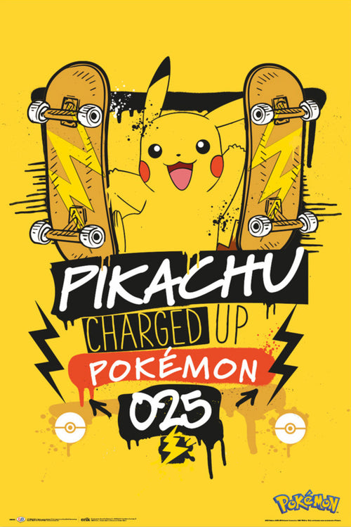 Grupo Erik Gpe5655 Pokemon Pikachu Charged Up 025 Póster 61x91 5cm | Yourdecoration.es