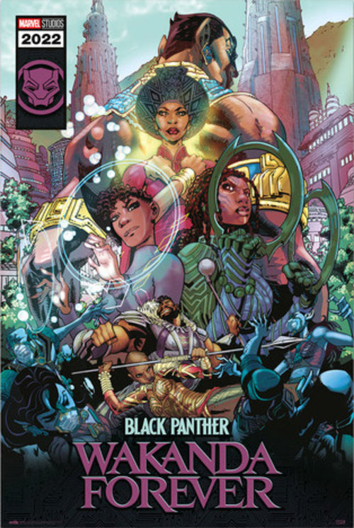 grupo erik gpe5719 marvel black panther wakanda forever comic Póster 61x91-5 cm | Yourdecoration.es