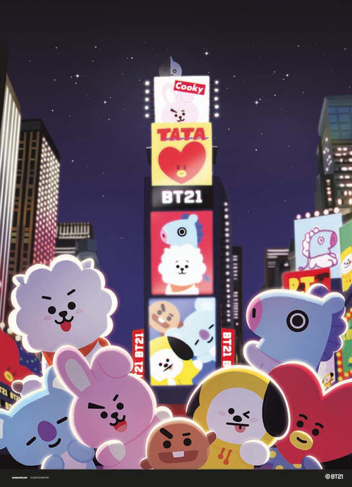 Grupo Erik Bt21 Time Square Reproducción de arte 30X40cm | Yourdecoration.es