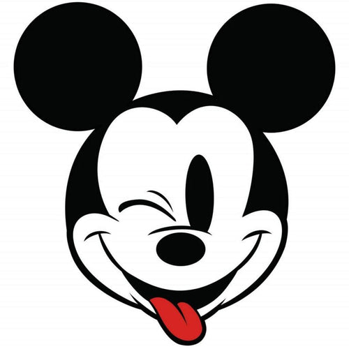 komar mickey head optimism Autoadhesivo Fotomural 125x125cm Redondo | Yourdecoration.es