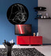 komar star wars ink vader Autoadhesivo Fotomural 125x125cm Redondo Ambiente | Yourdecoration.es