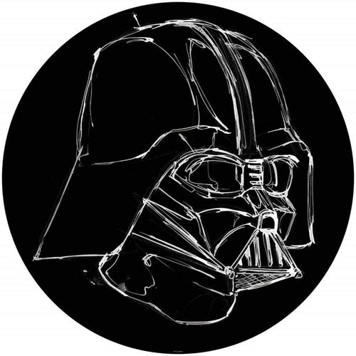 komar star wars ink vader Autoadhesivo Fotomural 125x125cm Redondo | Yourdecoration.es