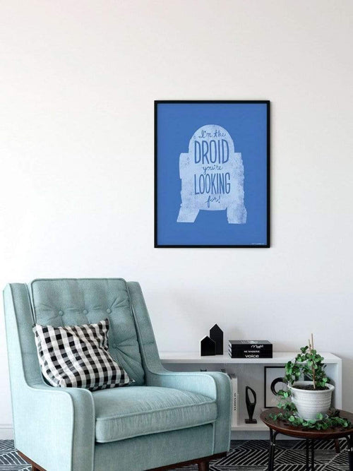 Komar Star Wars Silhouette Quotes R2D2 Reproducción de arte 30x40cm Sfeer | Yourdecoration.es