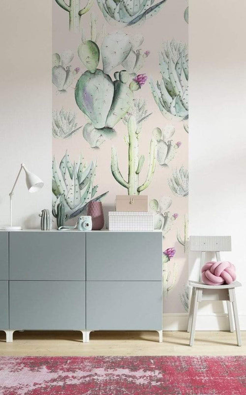 p045a vd1 komar cactus rose Fotomural Tejido No Tejido 100x250cm 1 Tira Ambiente | Yourdecoration.es