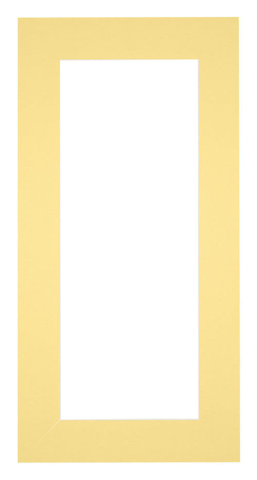 Paspartú Tamaño del Marco 50x100 cm - Tamaño de la Foto 30x80 cm - Amarillo