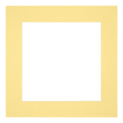 Paspartú Tamaño del Marco 25x25 cm - Tamaño de la Foto 13x13 cm - Amarillo