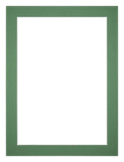 Paspartú Tamaño del Marco 75x100 cm - Tamaño de la Foto 61x91,5 cm - Bosque Verde