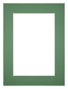 Paspartú Tamaño del Marco 75x100 cm - Tamaño de la Foto 60x90 cm - Bosque Verde