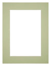 Paspartú Tamaño del Marco 75x100 cm - Tamaño de la Foto 60x90 cm - Menta Verde
