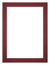 Paspartú Tamaño del Marco 75x100 cm - Tamaño de la Foto 61x91,5 cm - Vino Rojo