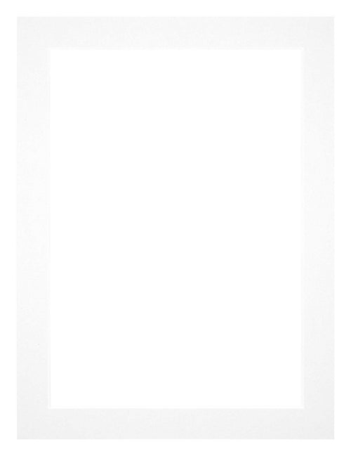 Paspartú Tamaño del Marco 60x80 cm - Tamaño de la Foto 55x75 cm - Blanco