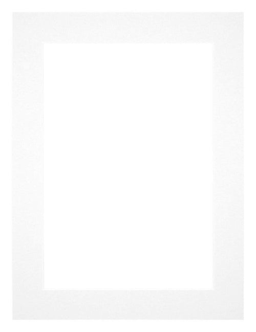 Paspartú Tamaño del Marco 46x61 cm - Tamaño de la Foto 40x50 cm - Blanco