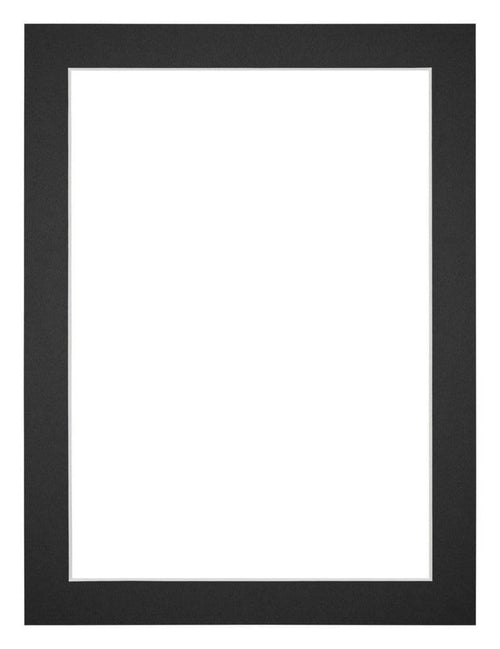Paspartú Tamaño del Marco 75x100 cm - Tamaño de la Foto 61x91,5 cm - Negro