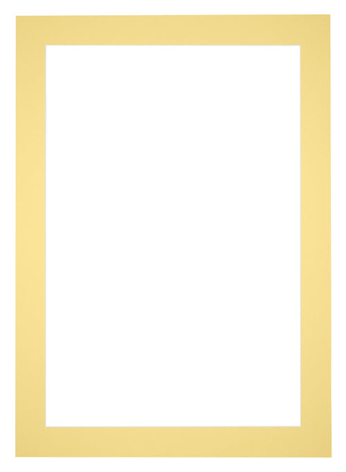 Paspartú Tamaño del Marco 32x45 cm - Tamaño de la Foto 20x30 cm - Amarillo