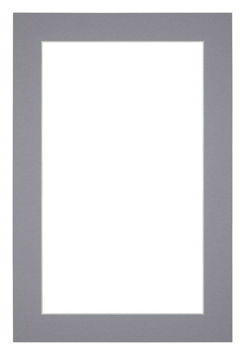 Paspartú Tamaño del Marco 62x93 cm - Tamaño de la Foto 55x85 cm - Gris