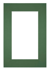 Paspartú Tamaño del Marco 62x93 cm - Tamaño de la Foto 50x80 cm - Bosque Verde