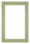 Paspartú Tamaño del Marco 62x93 cm - Tamaño de la Foto 55x85 cm - Menta Verde