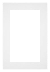 Paspartú Tamaño del Marco 40x60 cm - Tamaño de la Foto 30x50 cm - Blanco