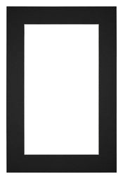 Paspartú Tamaño del Marco 40x60 cm - Tamaño de la Foto 30x50 cm - Negro