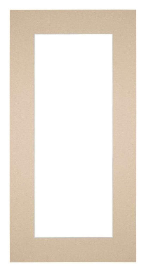 Paspartú Tamaño del Marco 50x100 cm - Tamaño de la Foto 30x80 cm - Beige