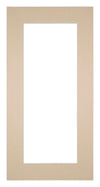 Paspartú Tamaño del Marco 50x100 cm - Tamaño de la Foto 40x80 cm - Beige