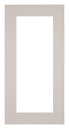 Paspartú Tamaño del Marco 50x100 cm - Tamaño de la Foto 30x80 cm - Granito Gris