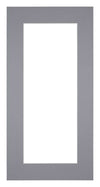 Paspartú Tamaño del Marco 50x100 cm - Tamaño de la Foto 40x80 cm - Gris