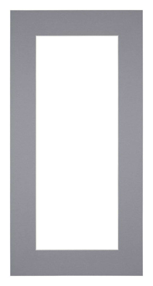 Paspartú Tamaño del Marco 50x100 cm - Tamaño de la Foto 40x80 cm - Gris