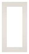Paspartú Tamaño del Marco 50x100 cm - Tamaño de la Foto 40x80 cm - Gris Claro