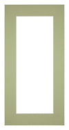 Paspartú Tamaño del Marco 50x100 cm - Tamaño de la Foto 30x80 cm - Menta Verde