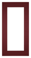 Paspartú Tamaño del Marco 50x100 cm - Tamaño de la Foto 30x80 cm - Vino Rojo