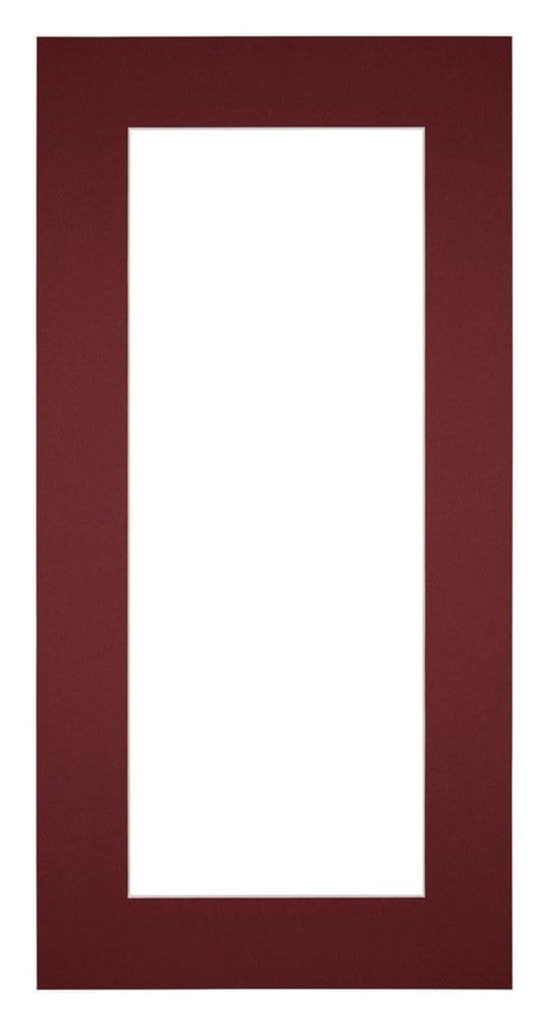 Paspartú Tamaño del Marco 50x100 cm - Tamaño de la Foto 40x80 cm - Vino Rojo