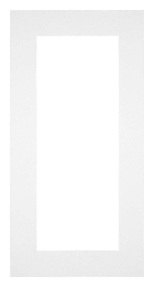 Paspartú Tamaño del Marco 50x100 cm - Tamaño de la Foto 30x80 cm - Blanco