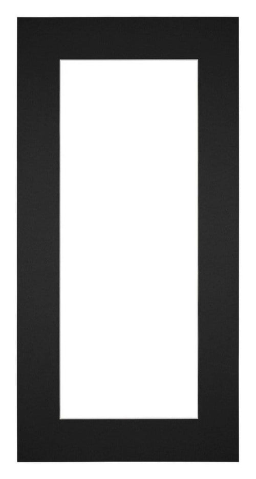 Paspartú Tamaño del Marco 50x100 cm - Tamaño de la Foto 30x80 cm - Negro