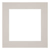 Paspartú Tamaño del Marco 25x25 cm - Tamaño de la Foto 13x13 cm - Granito Gris