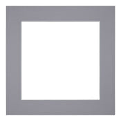 Paspartú Tamaño del Marco 25x25 cm - Tamaño de la Foto 13x13 cm - Gris