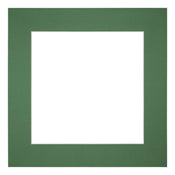 Paspartú Tamaño del Marco 70x70 cm - Tamaño de la Foto 55x55 cm - Bosque Verde