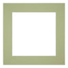 Paspartú Tamaño del Marco 25x25 cm - Tamaño de la Foto 13x13 cm - Menta Verde