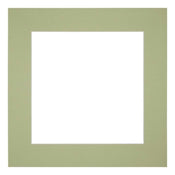 Paspartú Tamaño del Marco 25x25 cm - Tamaño de la Foto 13x13 cm - Menta Verde