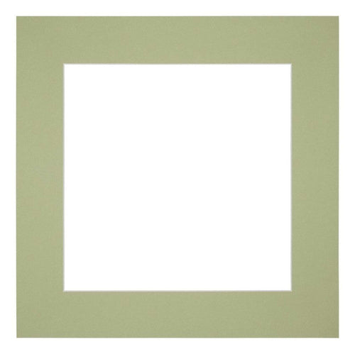 Paspartú Tamaño del Marco 45x45 cm - Tamaño de la Foto 30x30 cm - Menta Verde