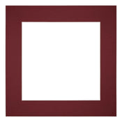 Paspartú Tamaño del Marco 70x70 cm - Tamaño de la Foto 55x55 cm - Vino Rojo