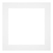 Paspartú Tamaño del Marco 25x25 cm - Tamaño de la Foto 15x15 cm - Blanco