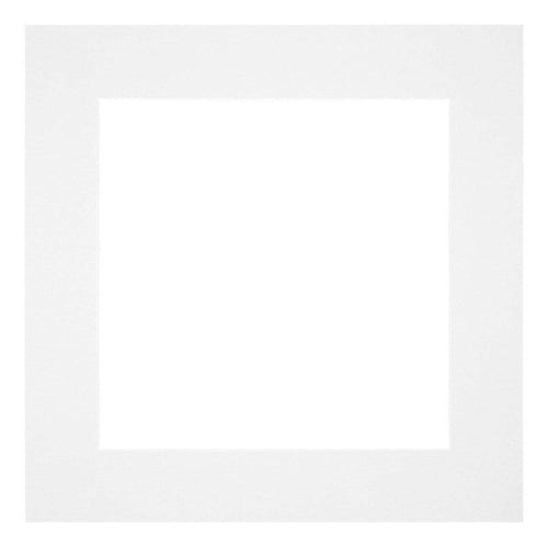 Paspartú Tamaño del Marco 25x25 cm - Tamaño de la Foto 13x13 cm - Blanco