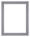 Paspartú Tamaño del Marco 20x25 cm - Tamaño de la Foto 9x13 cm - Gris