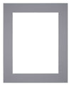 Paspartú Tamaño del Marco 25x30 cm - Tamaño de la Foto 13x18 cm - Gris