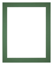 Paspartú Tamaño del Marco 20x25 cm - Tamaño de la Foto 9x13 cm - Bosque Verde