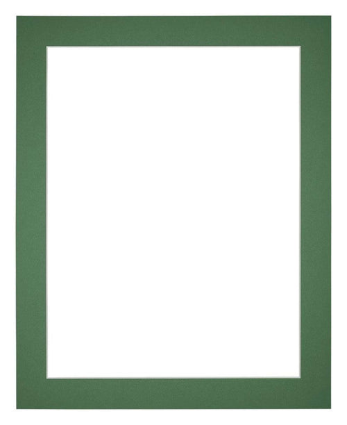 Paspartú Tamaño del Marco 20x25 cm - Tamaño de la Foto 9x13 cm - Bosque Verde