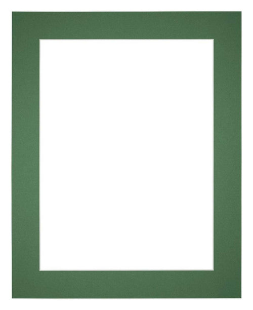Paspartú Tamaño del Marco 50x75 cm - Tamaño de la Foto 40x55 cm - Bosque Verde
