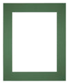 Paspartú Tamaño del Marco 25x30 cm - Tamaño de la Foto 13x18 cm - Bosque Verde