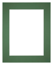 Paspartú Tamaño del Marco 25x30 cm - Tamaño de la Foto 13x18 cm - Bosque Verde